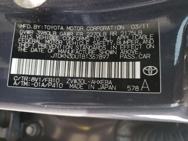 2011 TOYOTA PRIUS - JTDKN3DU1B1367897