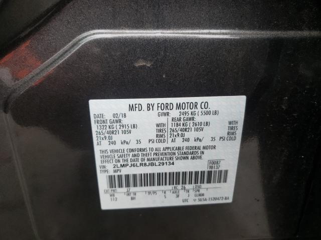 2018 LINCOLN MKX RESERV 2LMPJ6LR8JBL29134