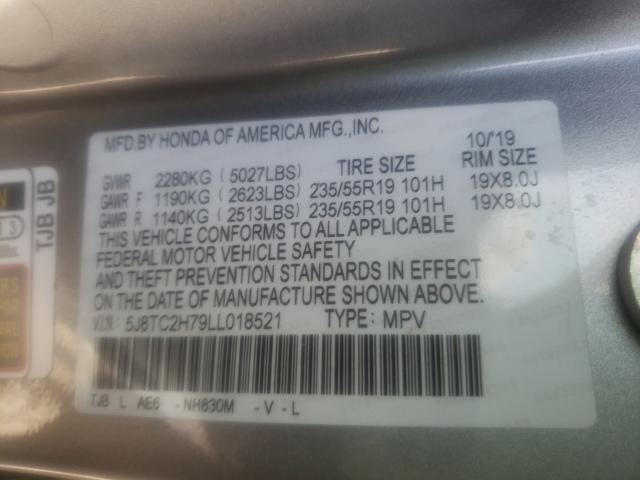 2020 ACURA RDX ADVANC 5J8TC2H79LL018521