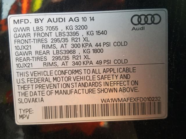 2015 AUDI Q7 TDI PRE WA1WMAFEXFD010232