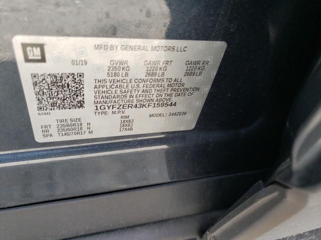 2019 CADILLAC XT4 SPORT 1GYFZER43KF159544