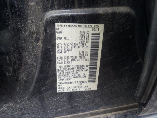 2011 NISSAN XTERRA 5N1AN0NW8BC518969