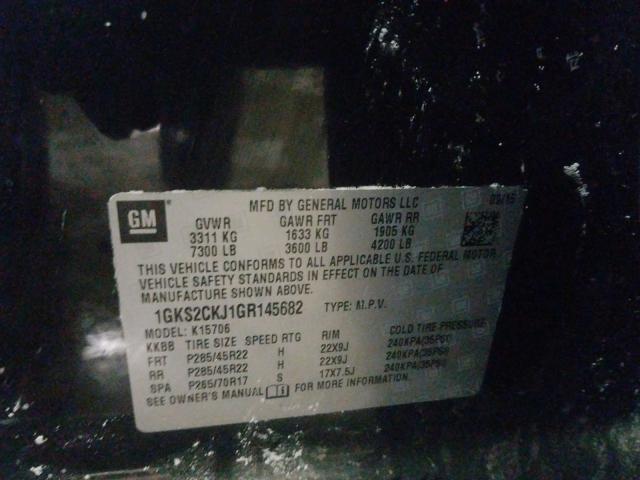 2016 GMC YUKON DENA 1GKS2CKJ1GR145682