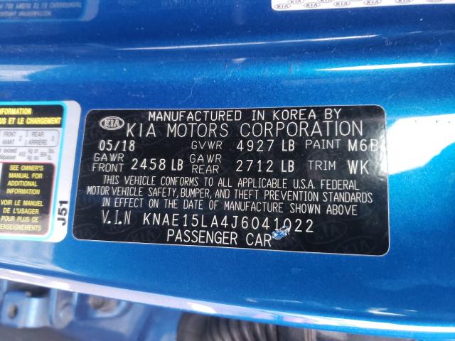 2018 KIA STINGER KNAE15LA4J6041022