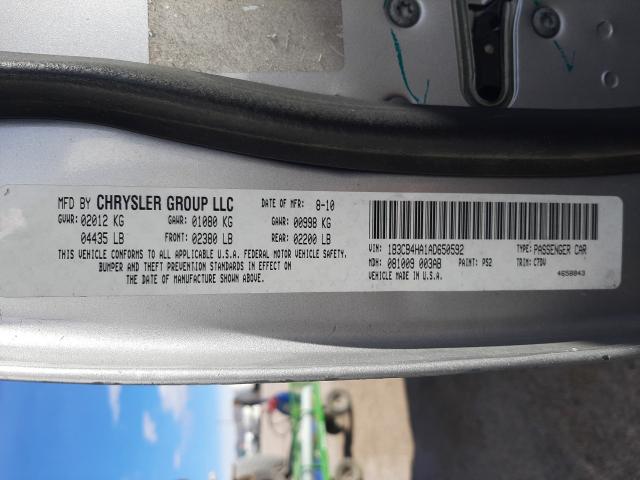 2010 DODGE CALIBER SX 1B3CB4HA1AD650592