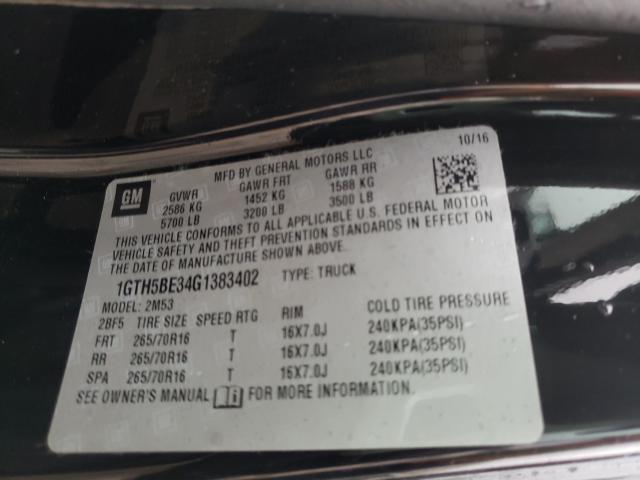 2016 GMC CANYON 1GTH5BE34G1383402