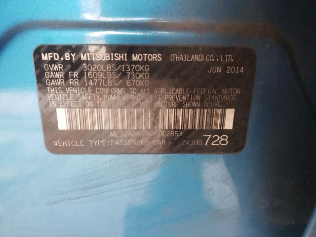 2015 MITSUBISHI MIRAGE ES ML32A4HJ7FH002853