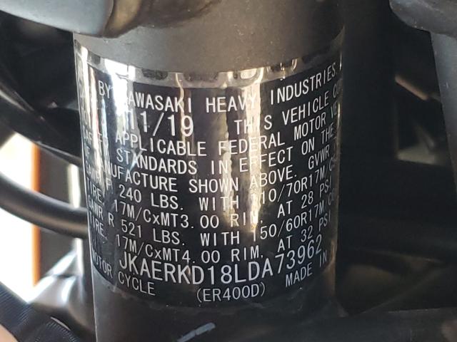 2020 KAWASAKI ER400 D JKAERKD18LDA73962