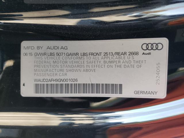 2016 AUDI A5 PREMIUM WAUD2AFH9GN001026