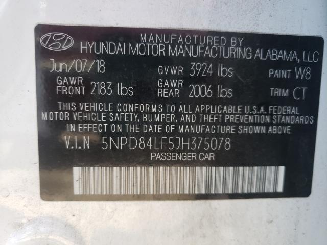 2018 HYUNDAI ELANTRA SE - 5NPD84LF5JH375078