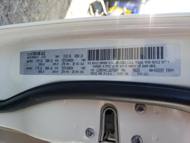 2018 RAM 1500 LARAM - 1C6RR7NM1JS275097