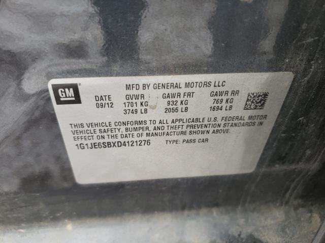 2013 CHEVROLET SONIC LTZ 1G1JE6SBXD4121276