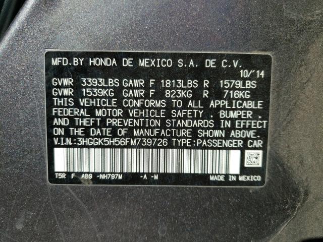 2015 HONDA FIT LX 3HGGK5H56FM739726