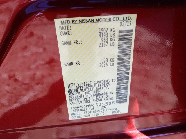 2015 NISSAN LEAF S 1N4AZ0CP6FC325588
