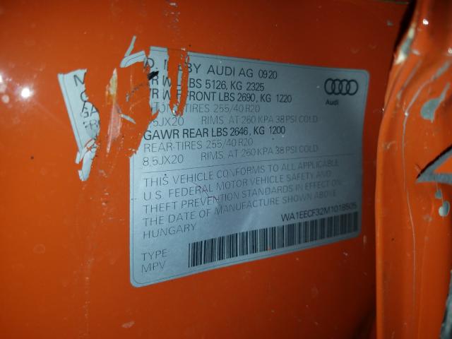 2021 AUDI Q3 PREMIUM WA1EECF32M1018505