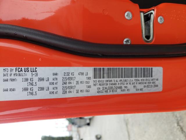 2018 JEEP COMPASS TR 3C4NJDDB9JT424089