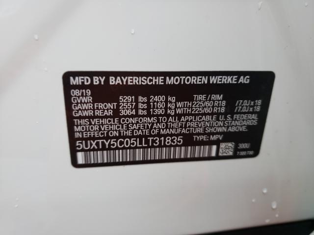 2020 BMW X3 XDRIVE3 - 5UXTY5C05LLT31835