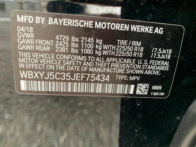 2018 BMW X2 XDRIVE2 WBXYJ5C35JEF75434
