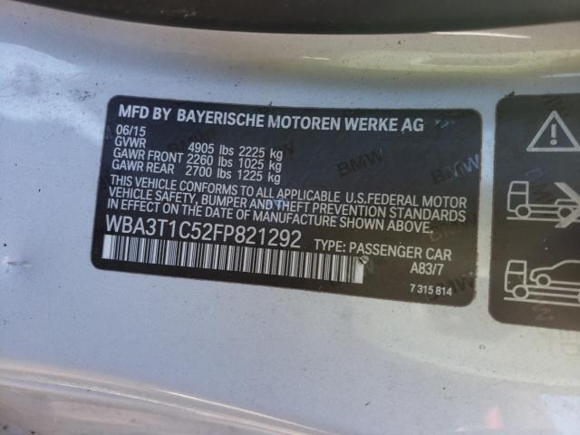 2015 BMW 428 XI SUL WBA3T1C52FP821292