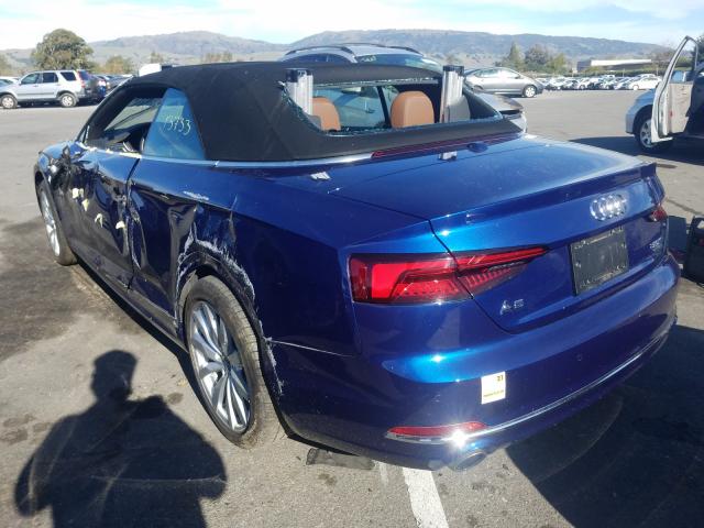 2018 AUDI A5 PREMIUM WAUYNGF58JN019235