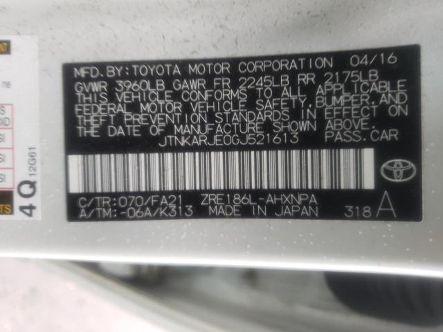 2016 TOYOTA SCION IM JTNKARJE0GJ521613