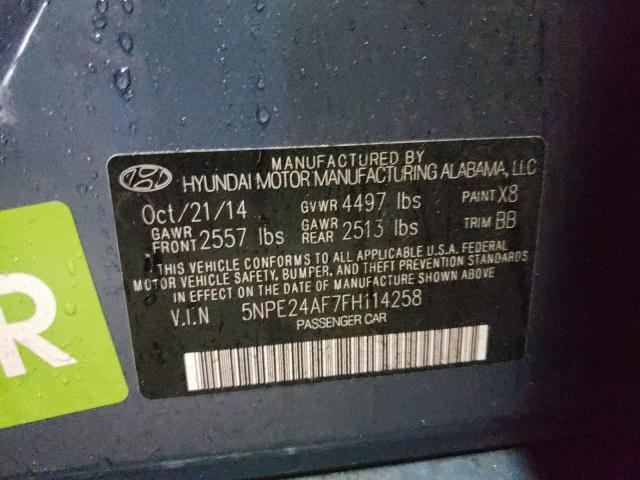 2015 HYUNDAI SONATA SE 5NPE24AF7FH114258