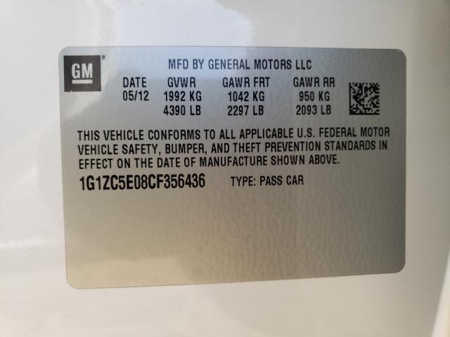 2012 CHEVROLET MALIBU 1LT - 1G1ZC5E08CF356436