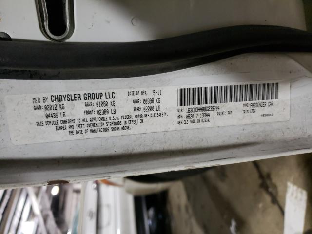 2011 DODGE CALIBER MA 1B3CB3HA8BD239704