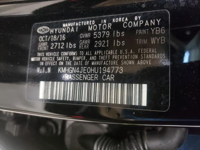 2017 GENESIS G80 BASE KMHGN4JE0HU194773
