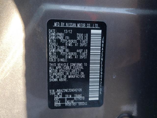 2013 INFINITI QX56 JN8AZ2NE2D9042105