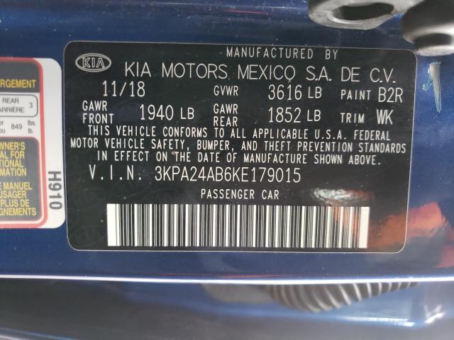 2019 KIA RIO S 3KPA24AB6KE179015