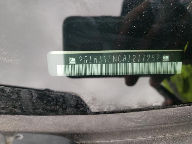 2010 CHEVROLET IMPALA LT 2G1WB5EN0A1211252