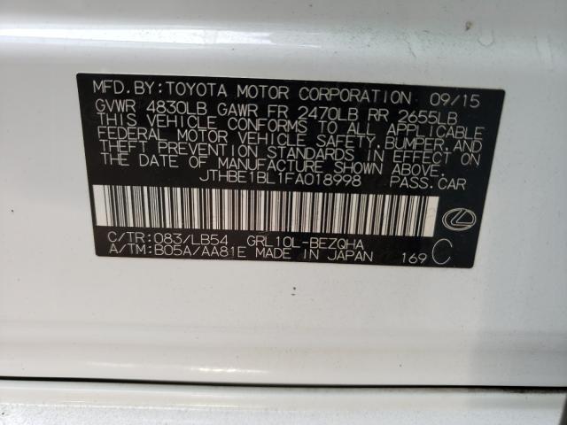 2015 LEXUS GS 350 JTHBE1BL1FA018998