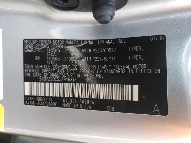 2018 TOYOTA SIENNA XLE 5TDYZ3DC5JS916346