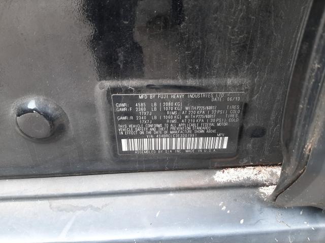 2014 SUBARU OUTBACK 2. 4S4BRCLC3E3207991