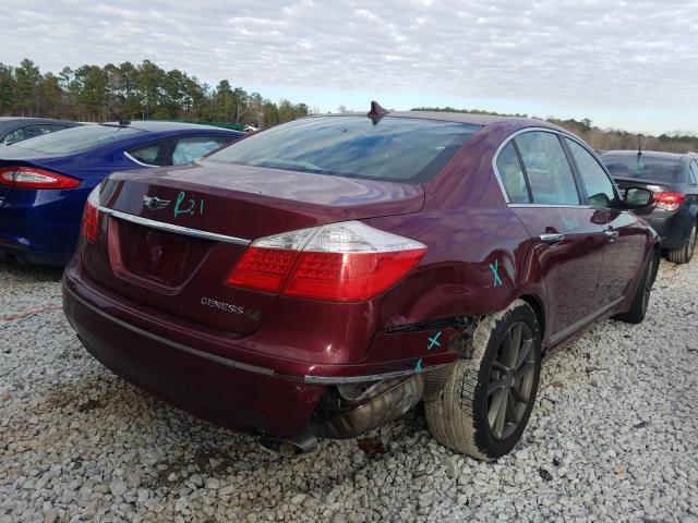 2011 HYUNDAI GENESIS 4. KMHGC4DF8BU125220