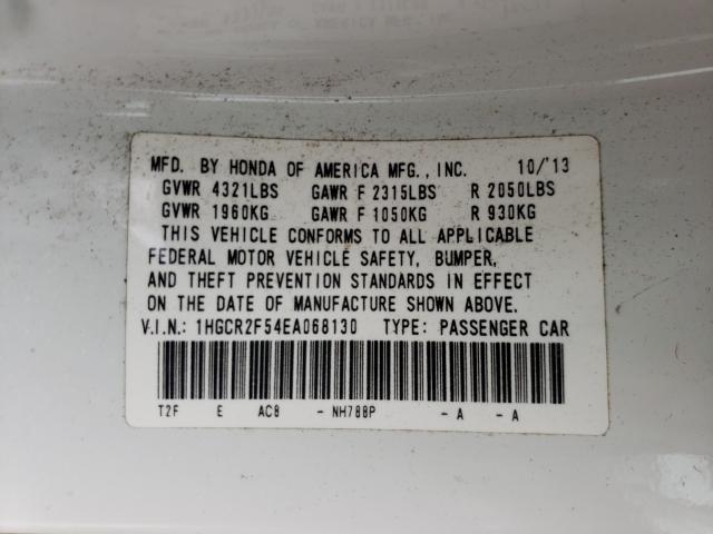 2014 HONDA ACCORD SPO 1HGCR2F54EA068130