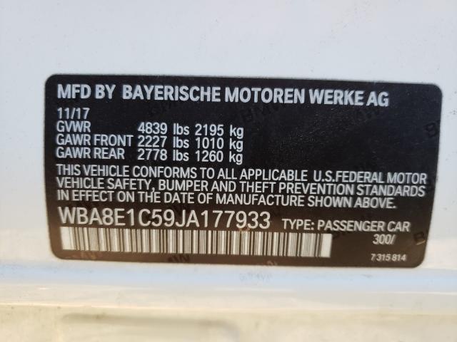 2018 BMW 330E - WBA8E1C59JA177933