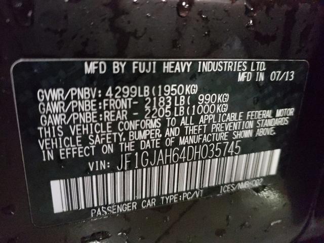 2013 SUBARU IMPREZA LI JF1GJAH64DH035745