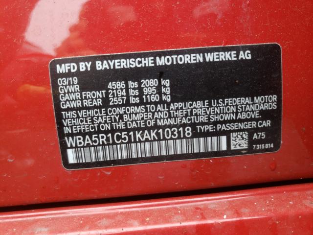 2019 BMW 330I - WBA5R1C51KAK10318