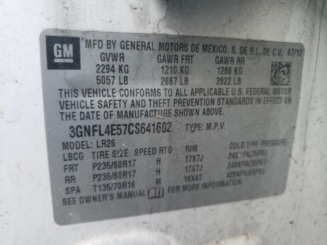 2012 CHEVROLET CAPTIVA SP 3GNFL4E57CS641602
