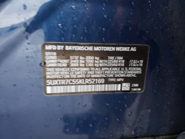 2019 BMW X3 SDRIVE3 5UXTR7C55KLR52169