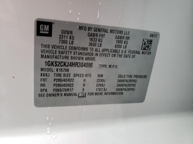 2017 GMC YUKON DENA - 1GKS2CKJ4HR304096