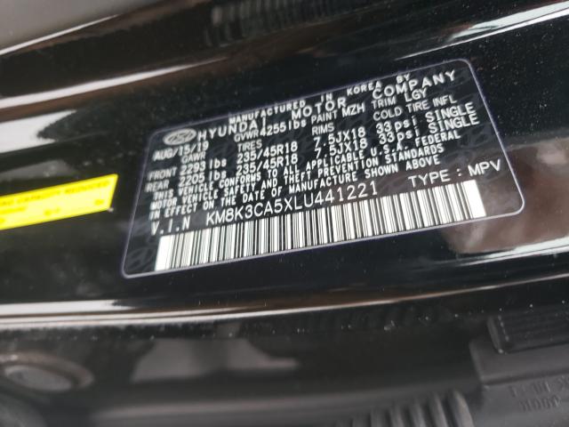 2020 HYUNDAI KONA LIMIT KM8K3CA5XLU441221