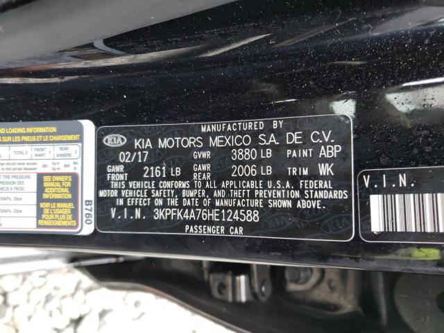 2017 KIA FORTE LX 3KPFK4A76HE124588