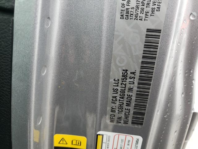 2020 JEEP GLADIATOR 1C6HJTAG0LL215854
