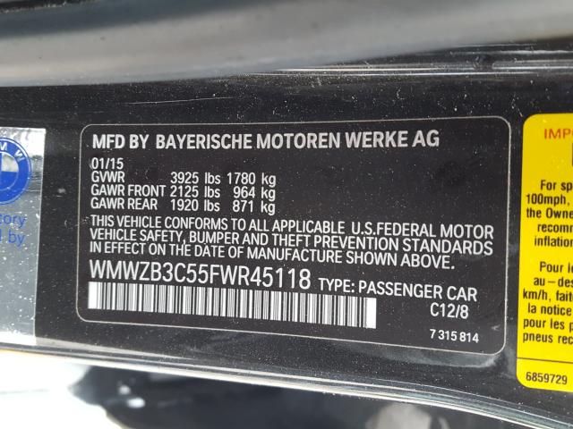 2015 MINI COOPER COU WMWZB3C55FWR45118