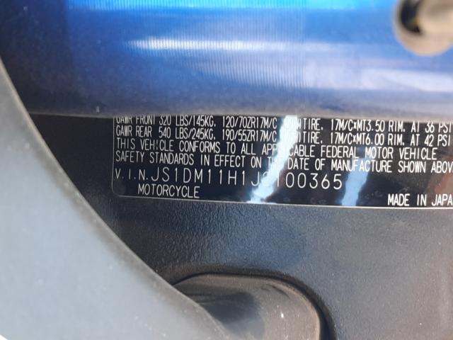 2018 SUZUKI GSX-R1000 JS1DM11H1J2100365