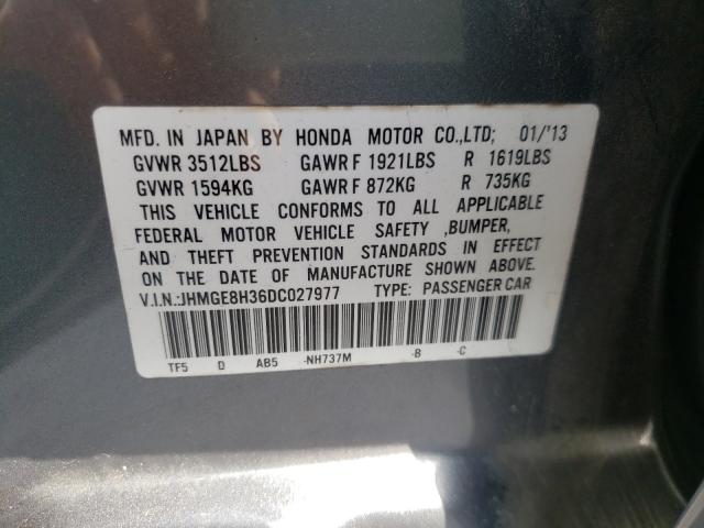 2013 HONDA FIT JHMGE8H36DC027977