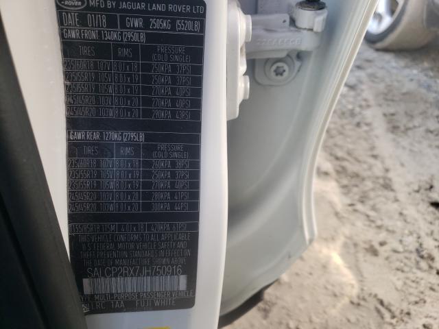 2018 LAND ROVER DISCOVERY SALCP2RX7JH750916